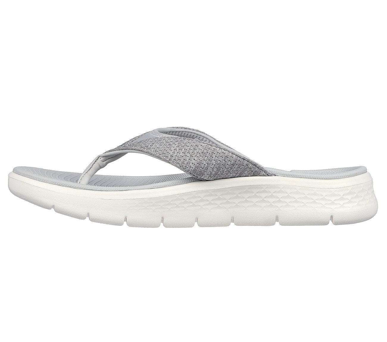 GO WALK FLEX SANDAL - SUNLIT, GRAY Footwear Left View