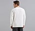 OVERSIZED CONTRAST FLATLOCK TEE, WHITE