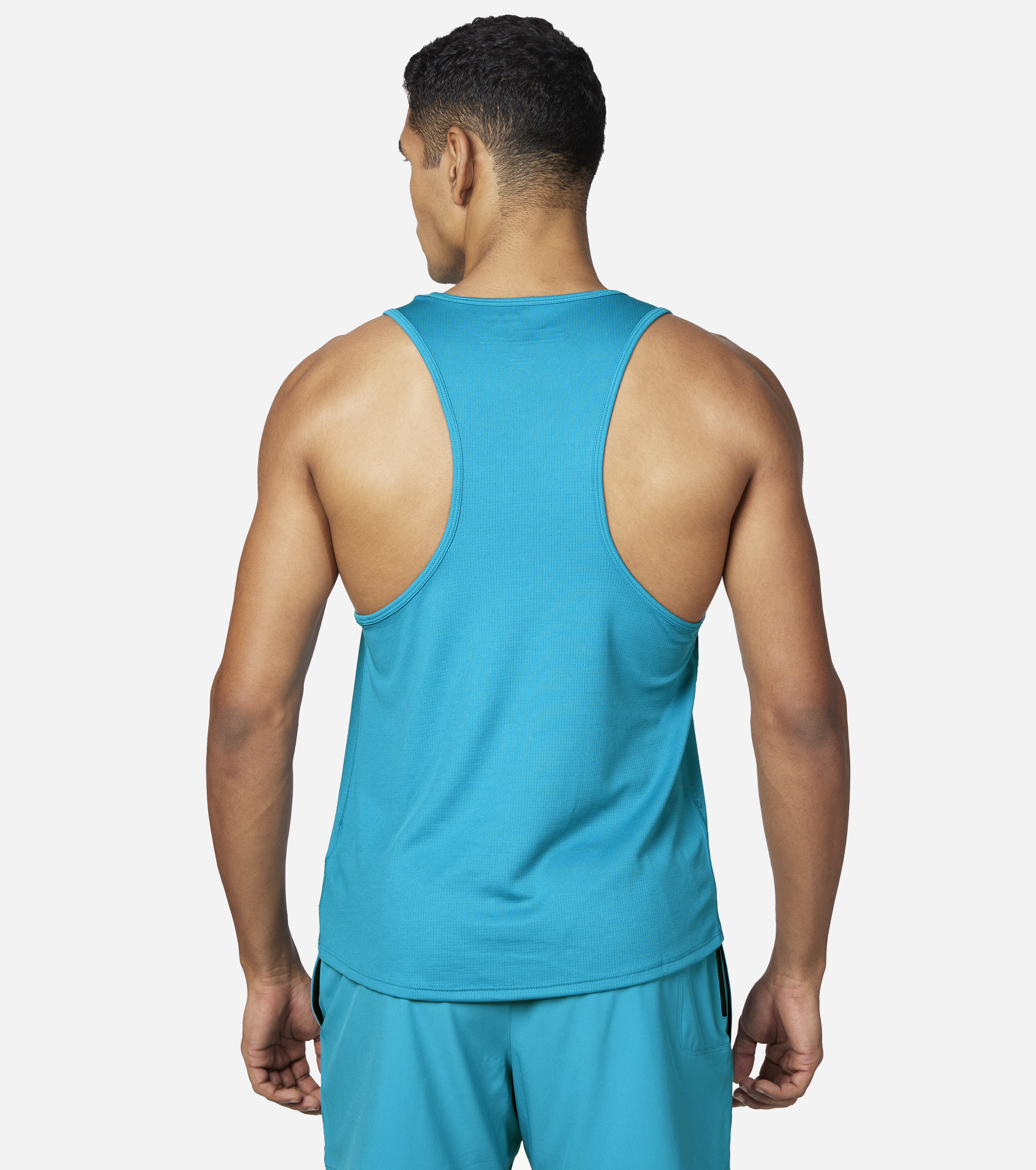 MEN'S ELITE SINGLET, ROYAL/BLUE Apparels Bottom View