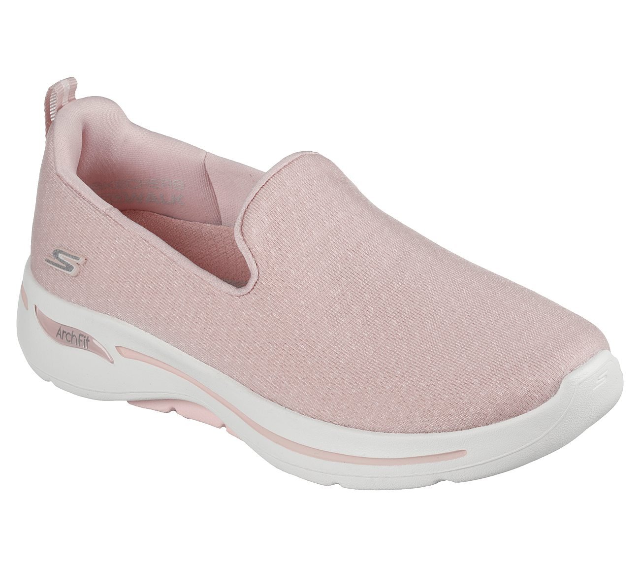 GO WALK ARCH FIT - MORNING ST, LLLIGHT PINK Footwear Lateral View