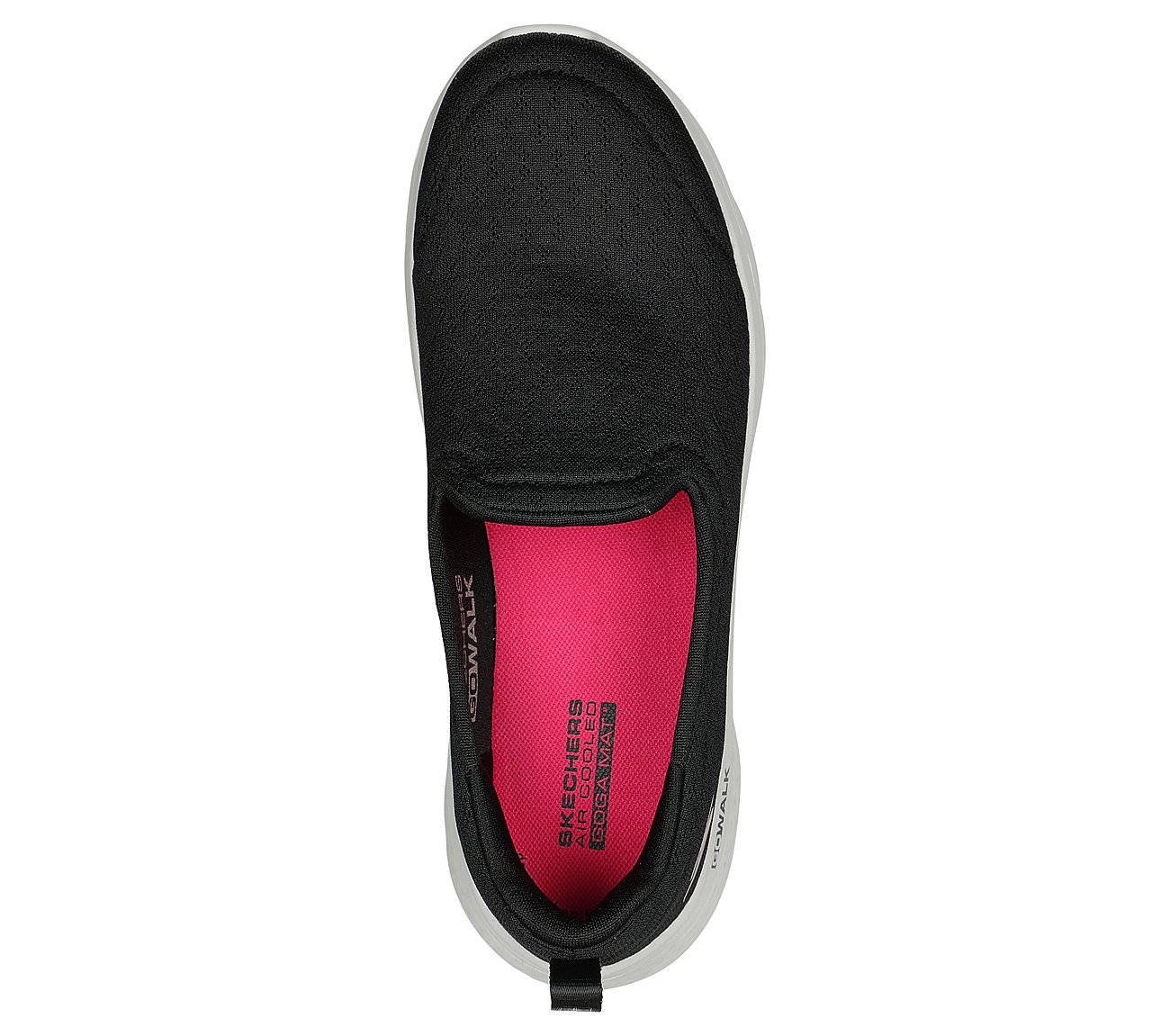 GO WALK FLEX, BBBBLACK Footwear Top View