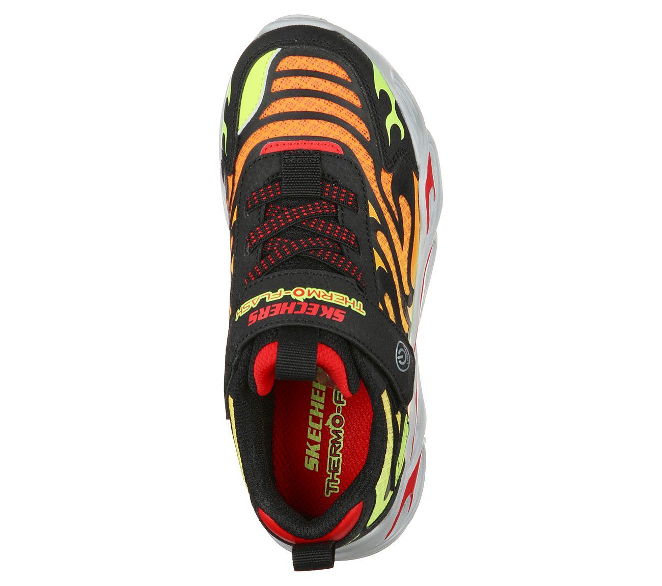 THERMO-FLASH, BLACK/RED Footwear Top View