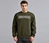 FRONT LINEAR BRANDING SWEATSHIRT, BROWN/SAGE