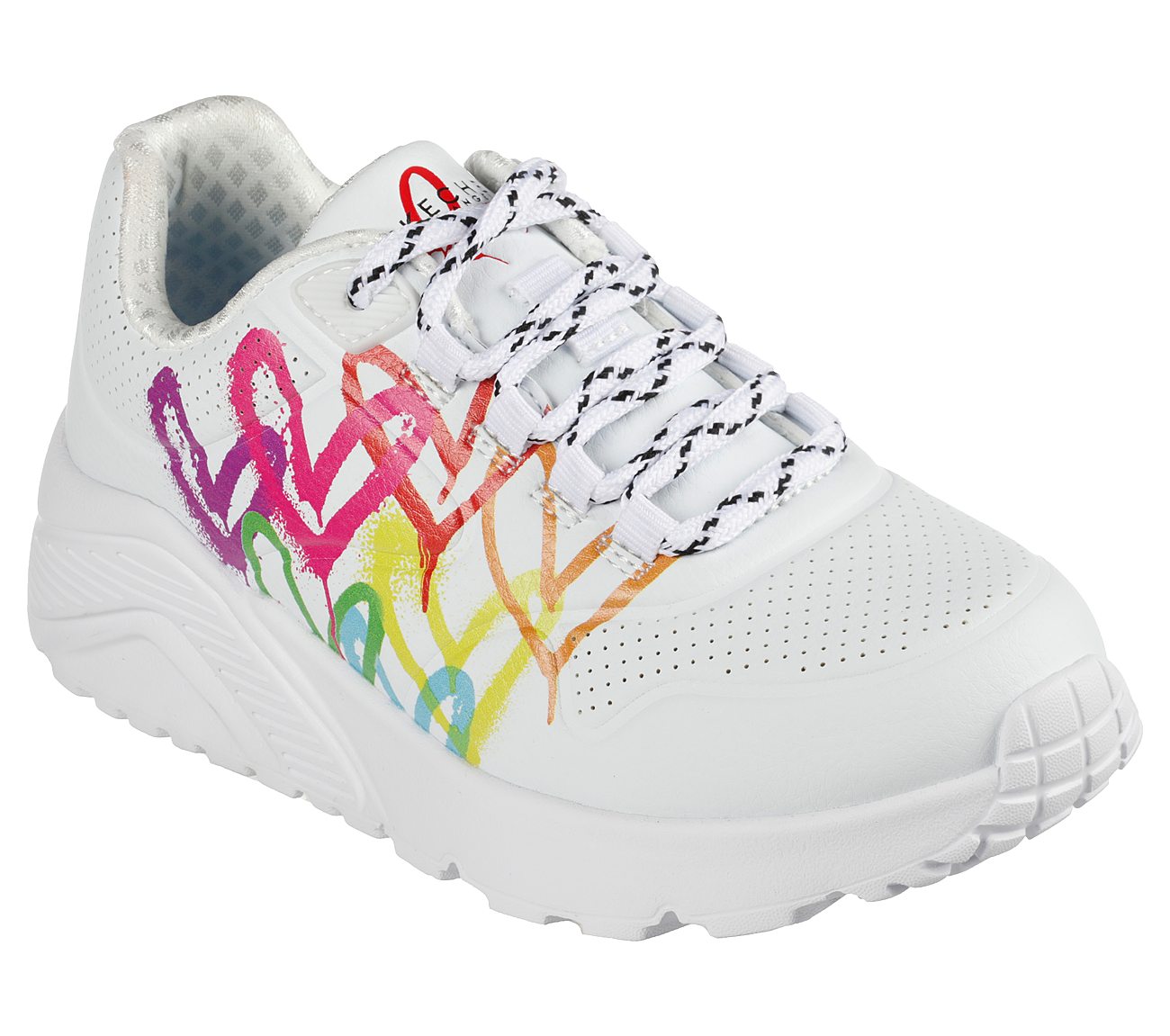 UNO LITE - LOVE BRIGHTS, WHITE/MULTI Footwear Lateral View