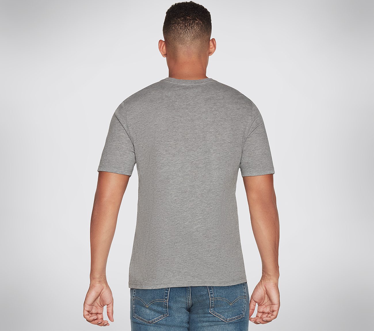 LIVE FREE TEE, LIGHT GREY Apparels Top View