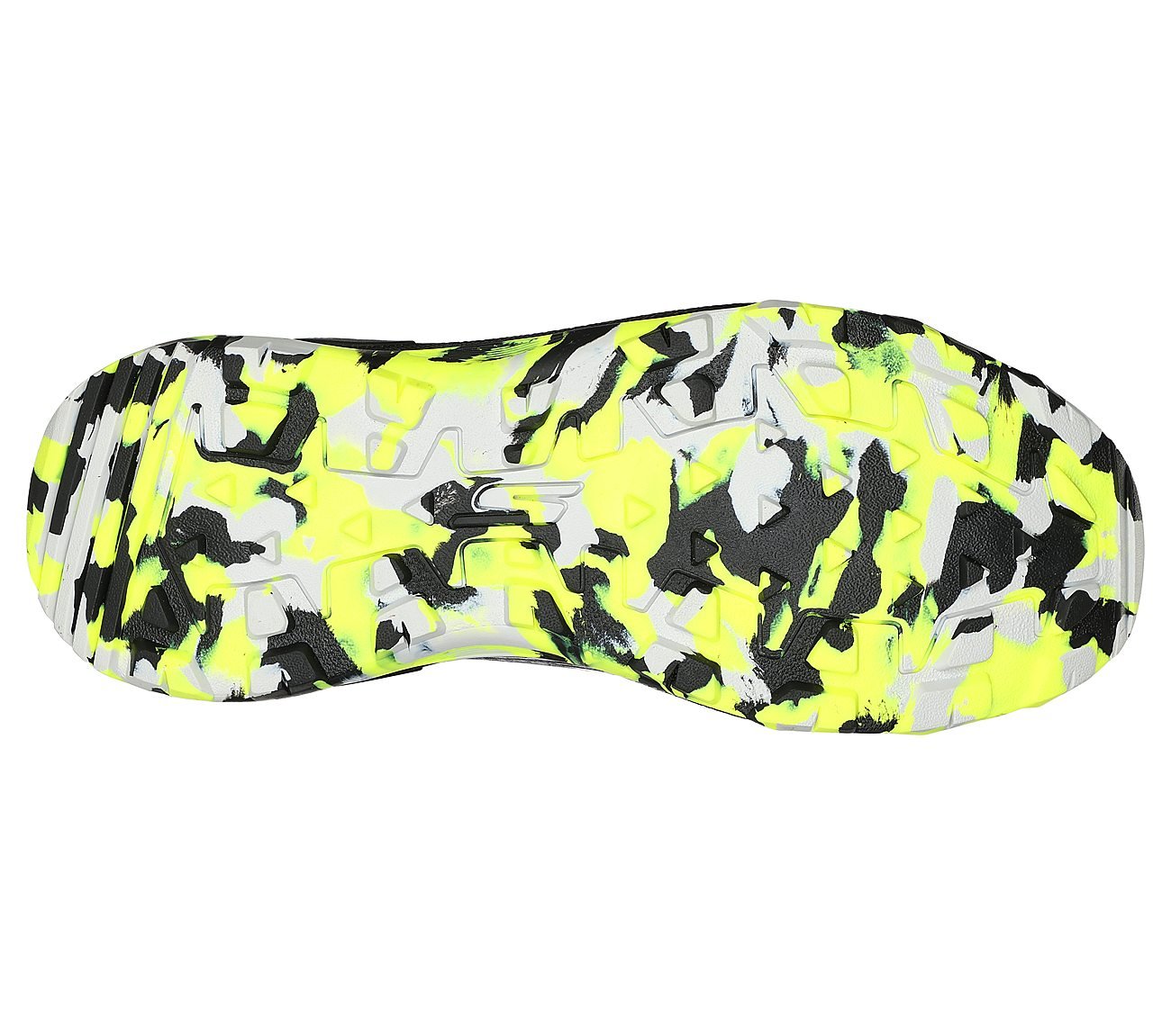 GO RUN TRAIL ALTITUDE-PHANTOM, GREY/LIME Footwear Bottom View