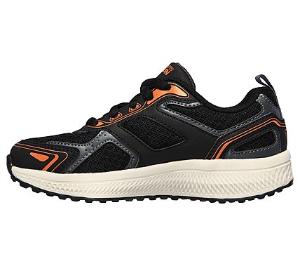 GO RUN CONSISTENT, BLACK/ORANGE Footwear Left View