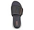 MAX CUSHIONING SANDAL, CHARCOAL/ORANGE Footwear Top View