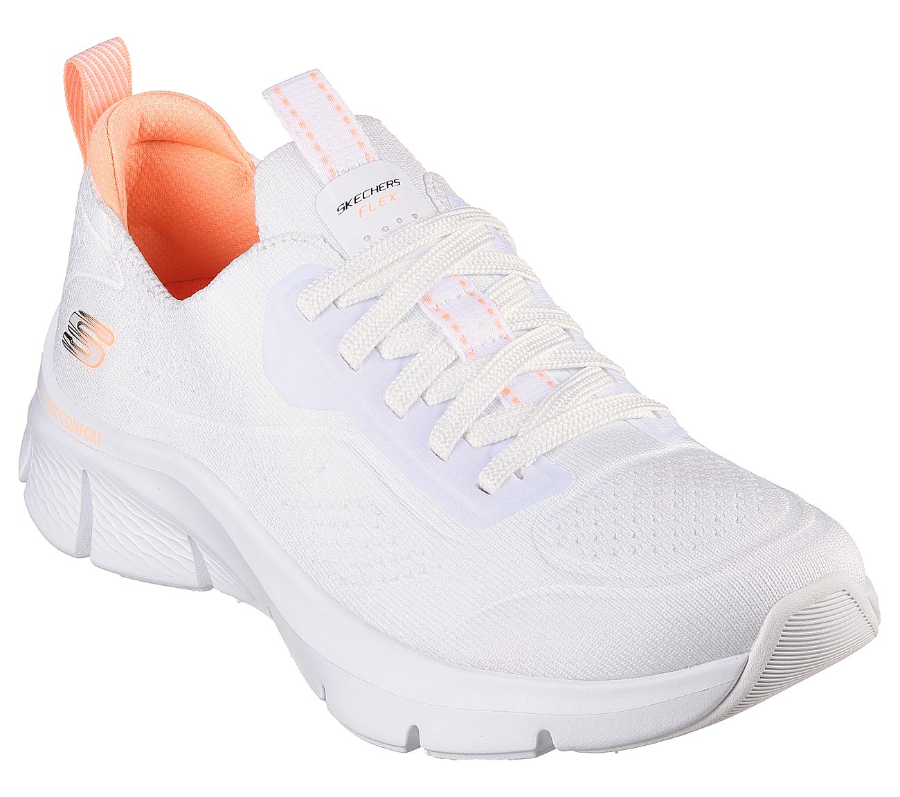 FLEX COMFORT, WHITE ORANGE Footwear Right View