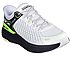 SKECHERS SLIP-INS: MAX CUSHIONING SUSPENSION, WHITE BLACK Footwear Right View