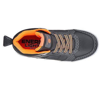 ENERGY LIGHTS- TARVOS, CHARCOAL/ORANGE Footwear Bottom View