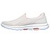 GO WALK 5, OFF WHITE/PINK Footwear Left View