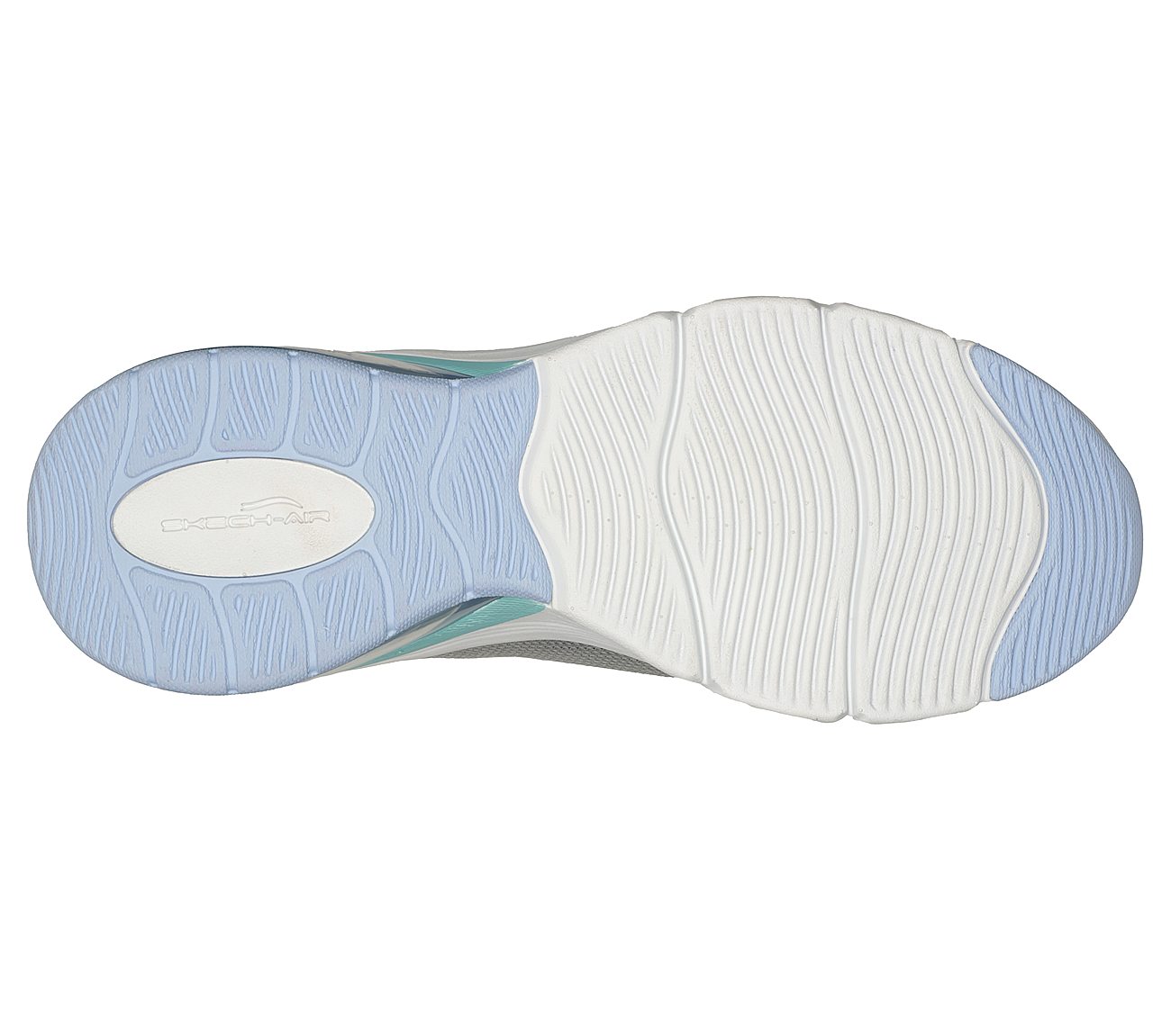 SKECH-AIR EXTREME 2.0-CLASSIC, GREY/MINT Footwear Bottom View