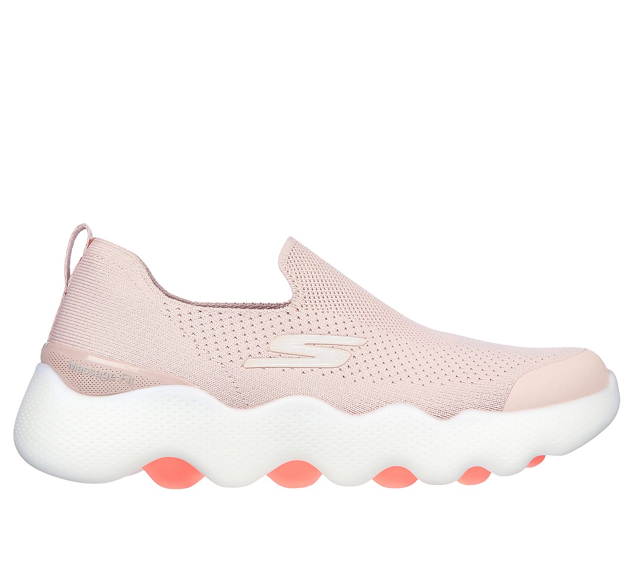 GO WALK MASSAGE FIT - TIDAL, LLLIGHT PINK Footwear Lateral View