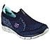 GLIDE-STEP FLEX, NAVY/TURQUOISE Footwear Right View