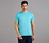 SS LARGE PERFORATED T-SHIRT, TURQUOISE