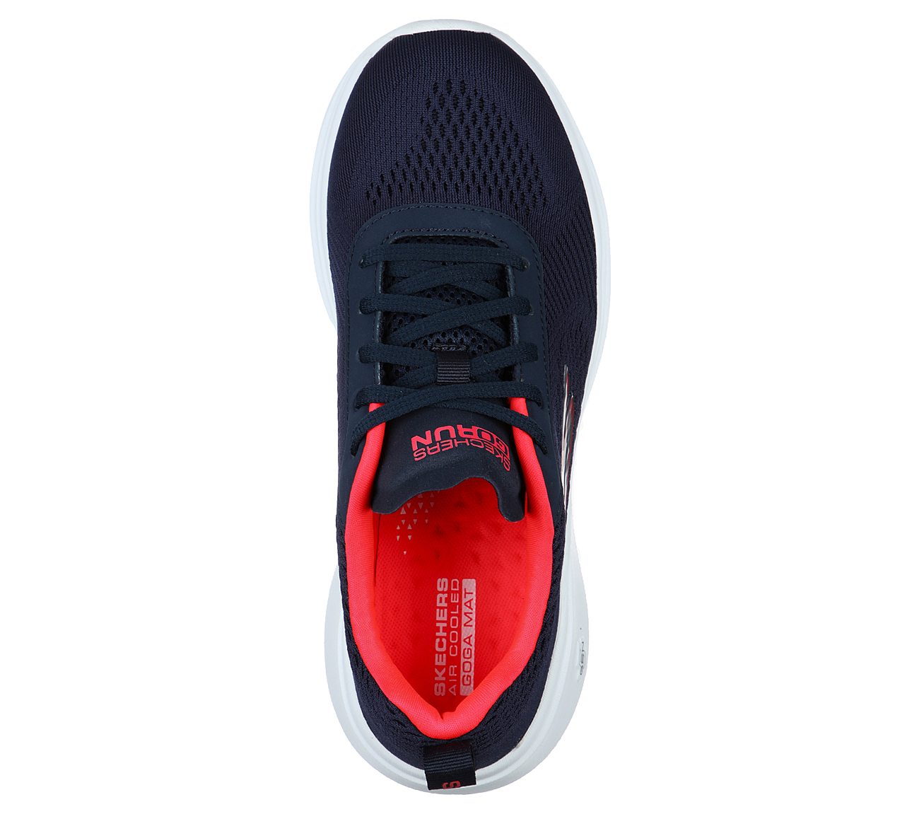 GO RUN FAST-GLIDE, NAVY/HOT PINK Footwear Top View