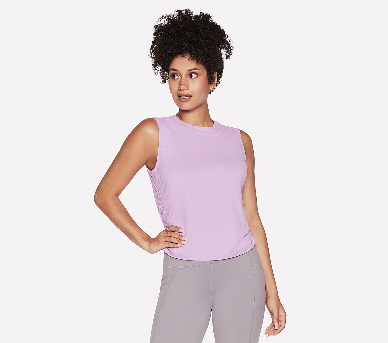 GODRI SERENE TANK, PURPLE/PERIWINKLE Apparels Lateral View
