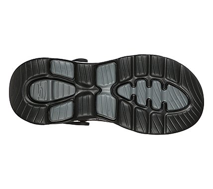 GO WALK 5-ASTONISHED, BLACK/CHARCOAL Footwear Bottom View