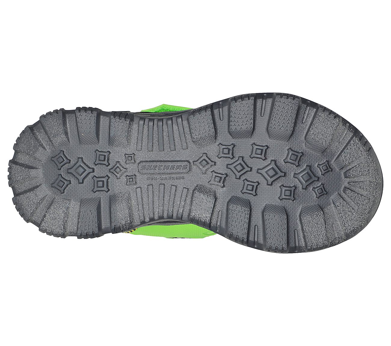 ADVENTURE TRACK-SOUND BLASTER, BLACK/LIME Footwear Bottom View