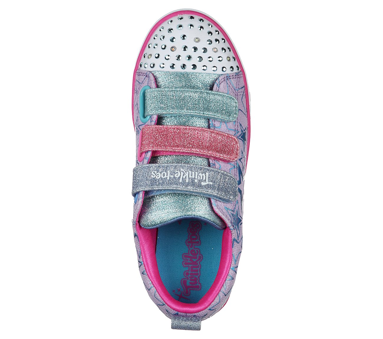 SPARKLE LITE-STARS THE LIMIT, LAVENDER/MULTI Footwear Top View