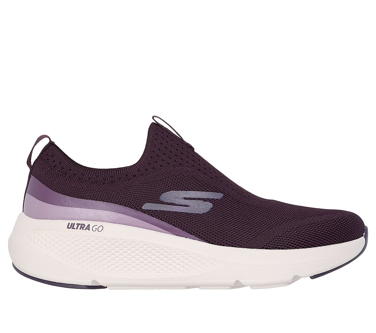 GO RUN ELEVATE - HOT STREAK, PLUM Footwear Lateral View