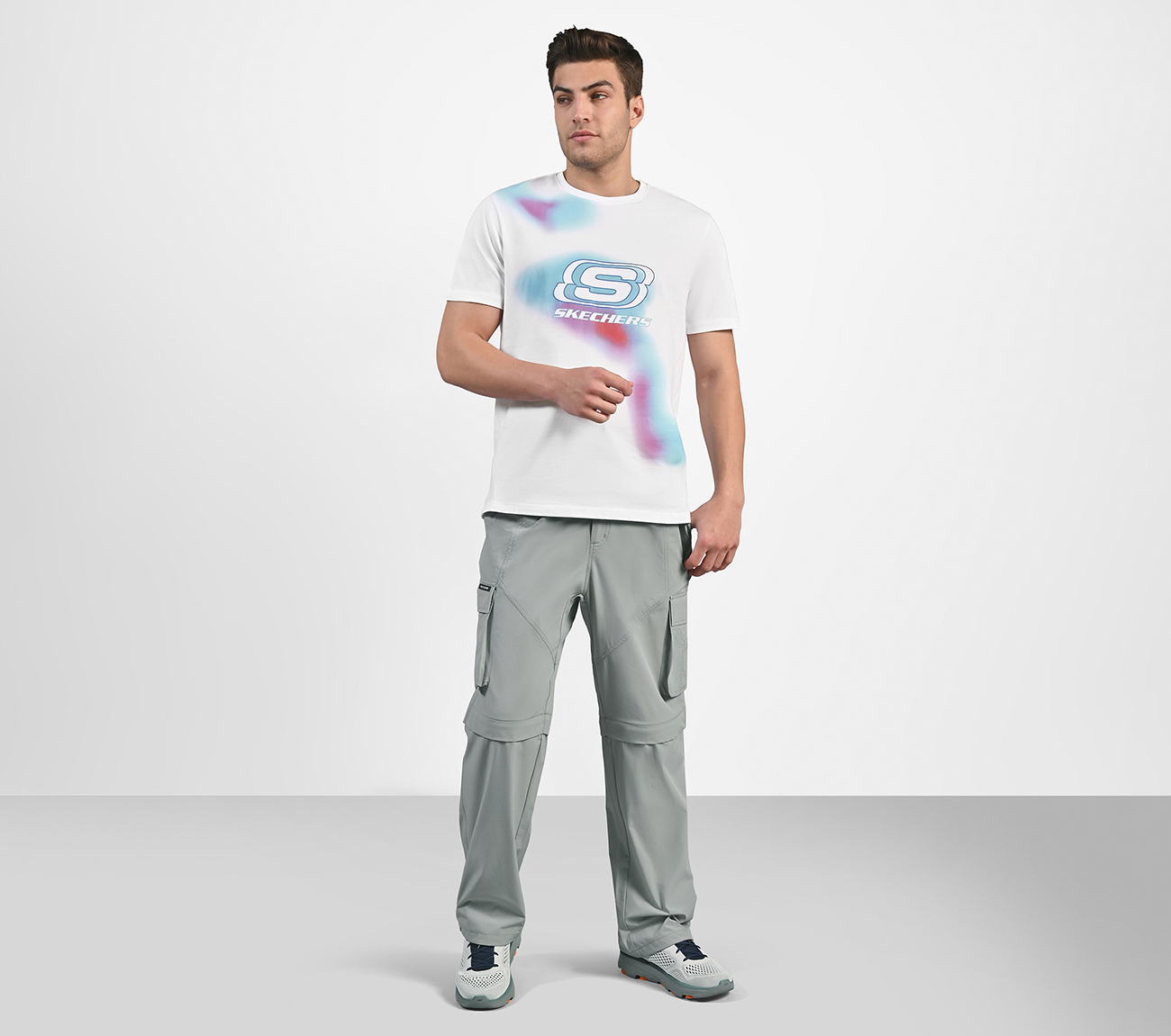 APPAREL MENS, BLACK/CHARCOAL Apparel Right View