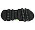 SKECH-O-SAURUS LIGHTS, BLACK/LIME Footwear Bottom View