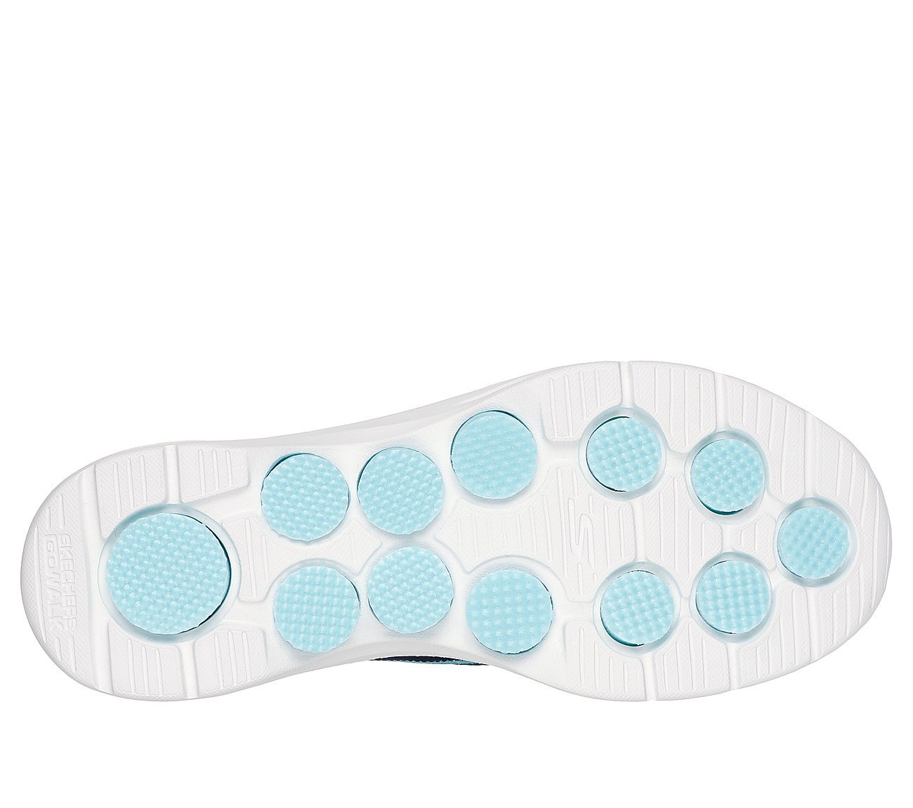 GO WALK 7 - MIA, NAVY/AQUA Footwear Bottom View