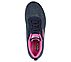 SKECH-AIR ELEMENT-CINEMA, NAVY/HOT PINK Footwear Top View