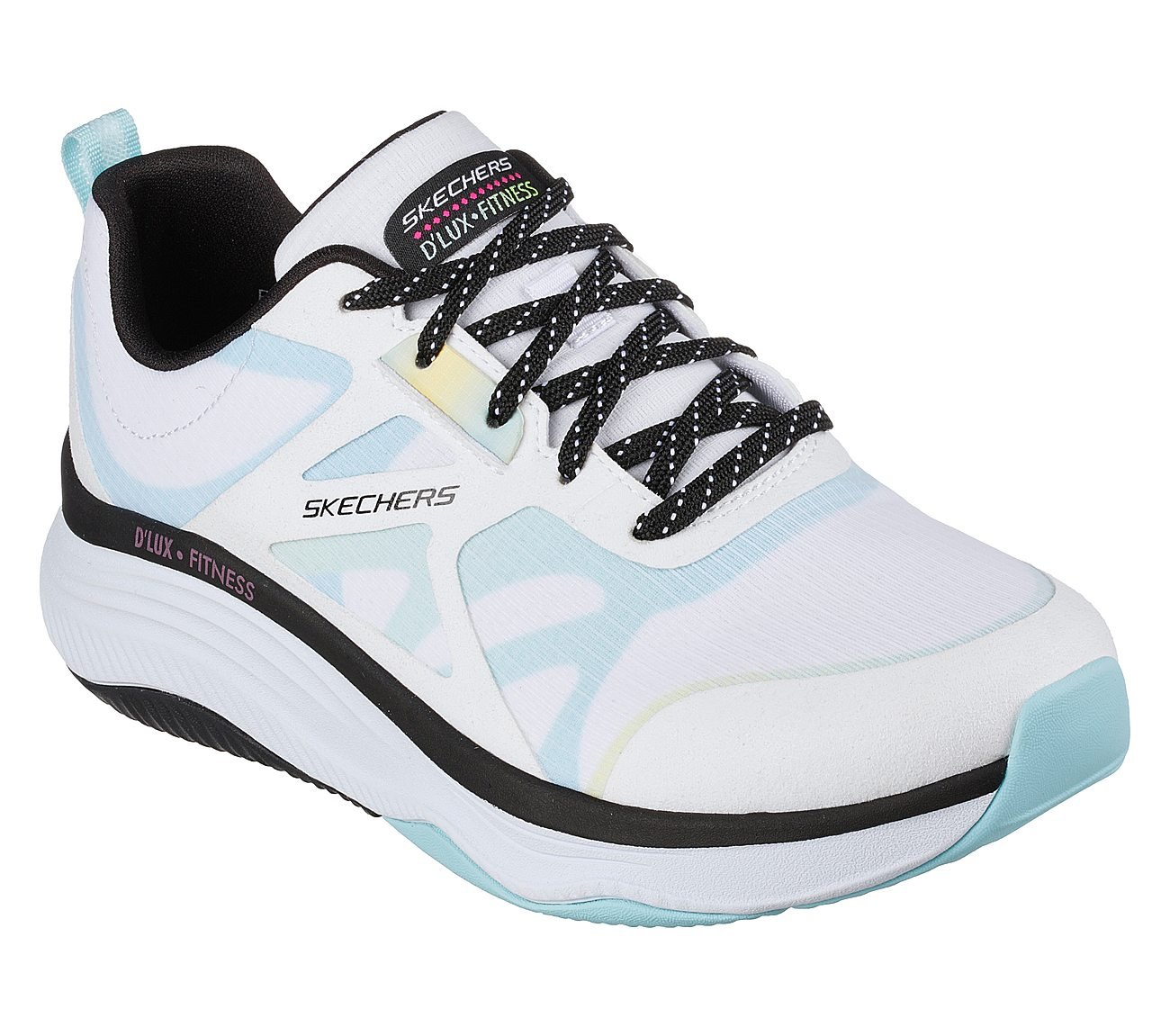 D'LUX FITNESS-BRIGHT BALANCE, WHITE/BLACK/BLUE Footwear Right View