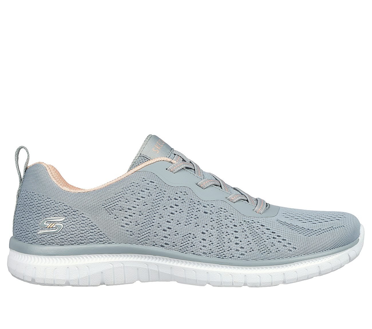VIRTUE, GREY/CORAL Footwear Lateral View