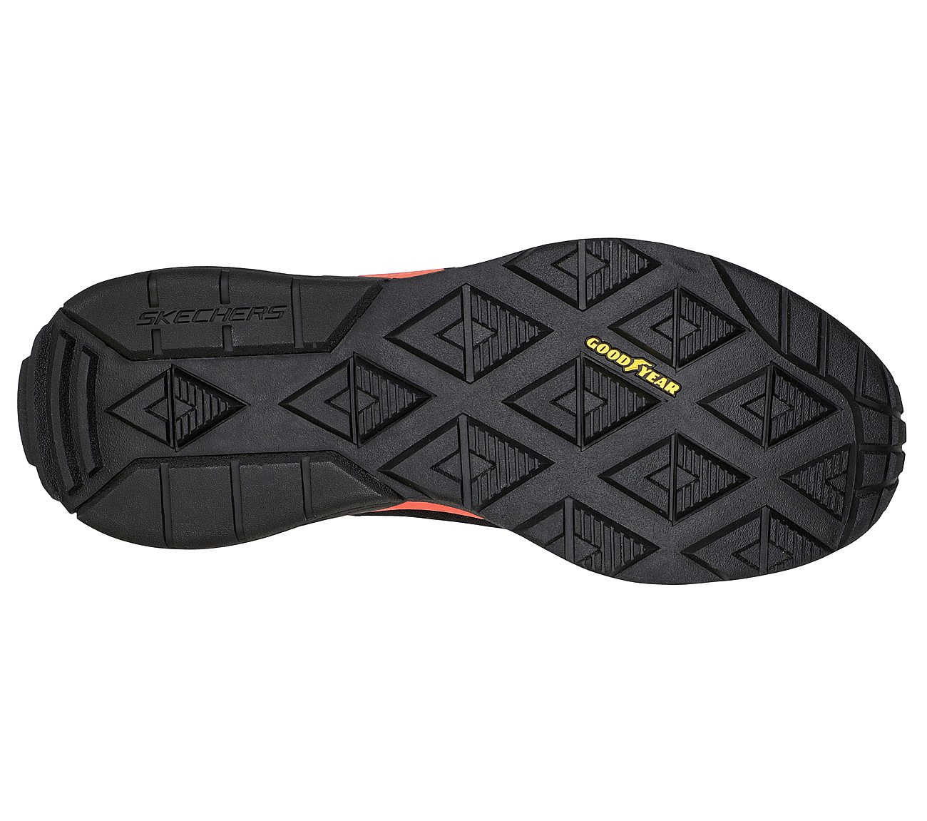 SKECH-AIR EXTREME V2 - BRAZEN, BLACK/RED Footwear Bottom View