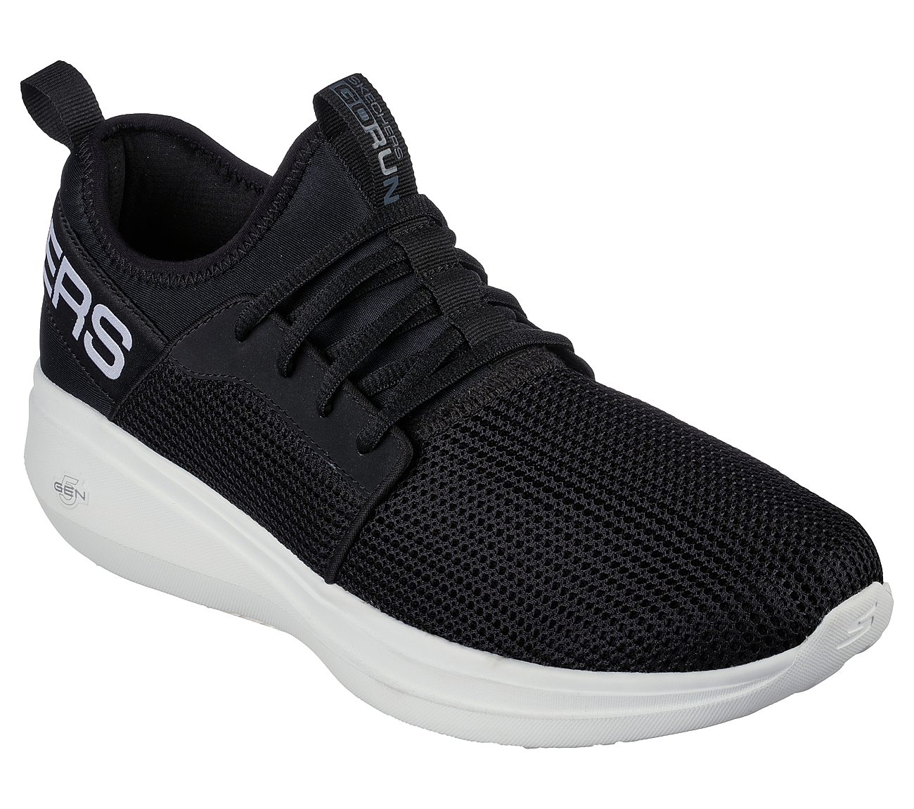 GO RUN FAST-VALOR, BLACK/WHITE Footwear Right View