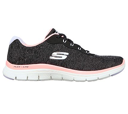 FLEX APPEAL 4, BLACK/CORAL Footwear Right View
