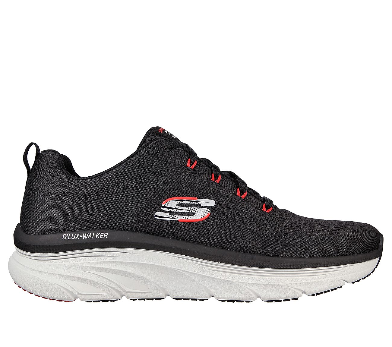 D'LUX WALKER - MEERNO, BLACK/RED Footwear Lateral View