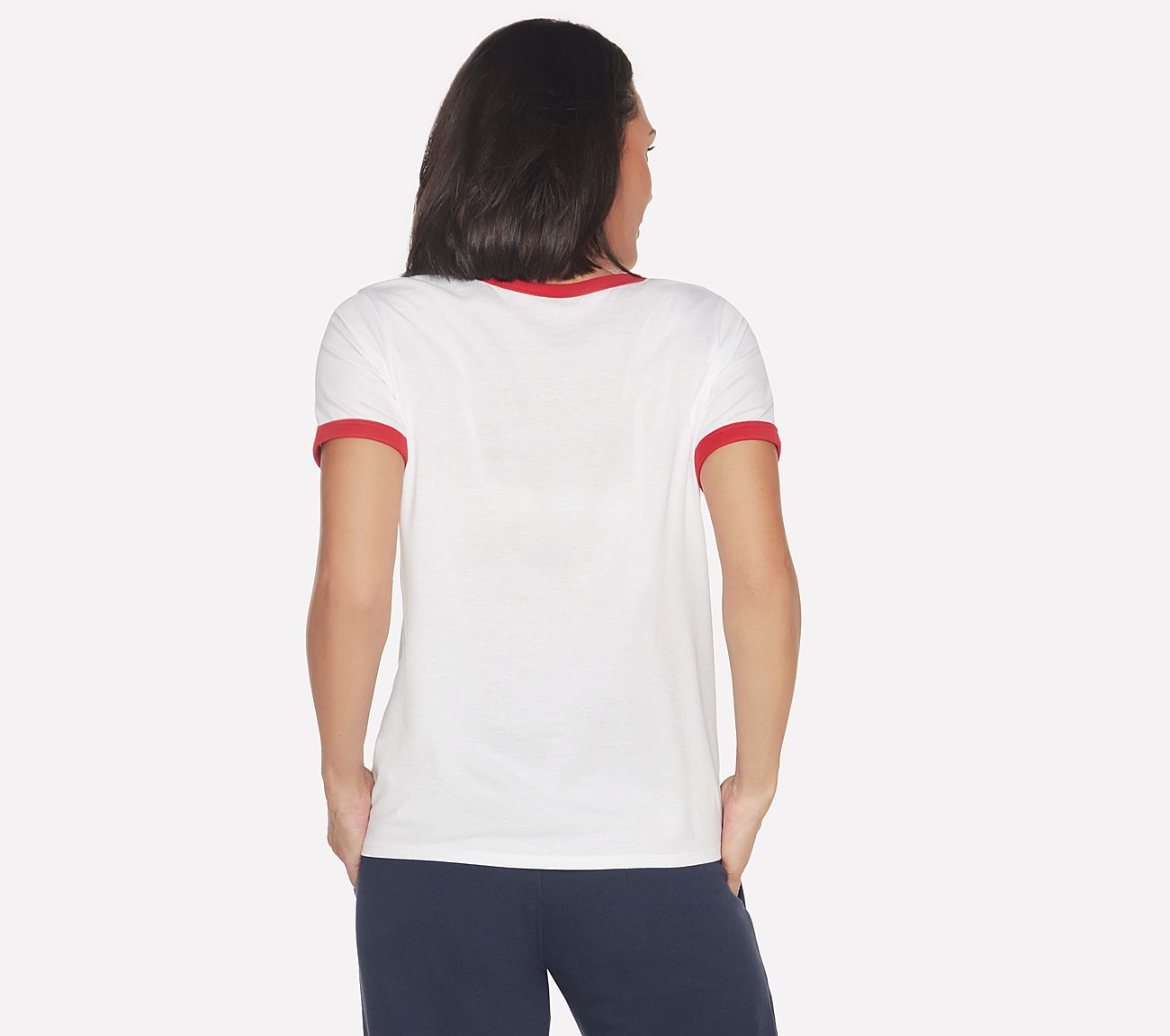 AMERICANA T-SHIRT, WWWHITE Apparels Top View