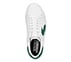 SPORT COURT 92, WHITE/GREEN Footwear Top View