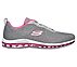 SKECH-AIR ELEMENT-CINEMA, GREY/HOT PINK Footwear Right View