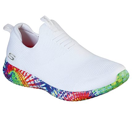 ULTRA FLEX - GROOVY IDEA, WHITE/MULTI Footwear Lateral View