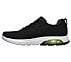 GO WALK AIR - NITRO, BLACK/LIME Footwear Left View