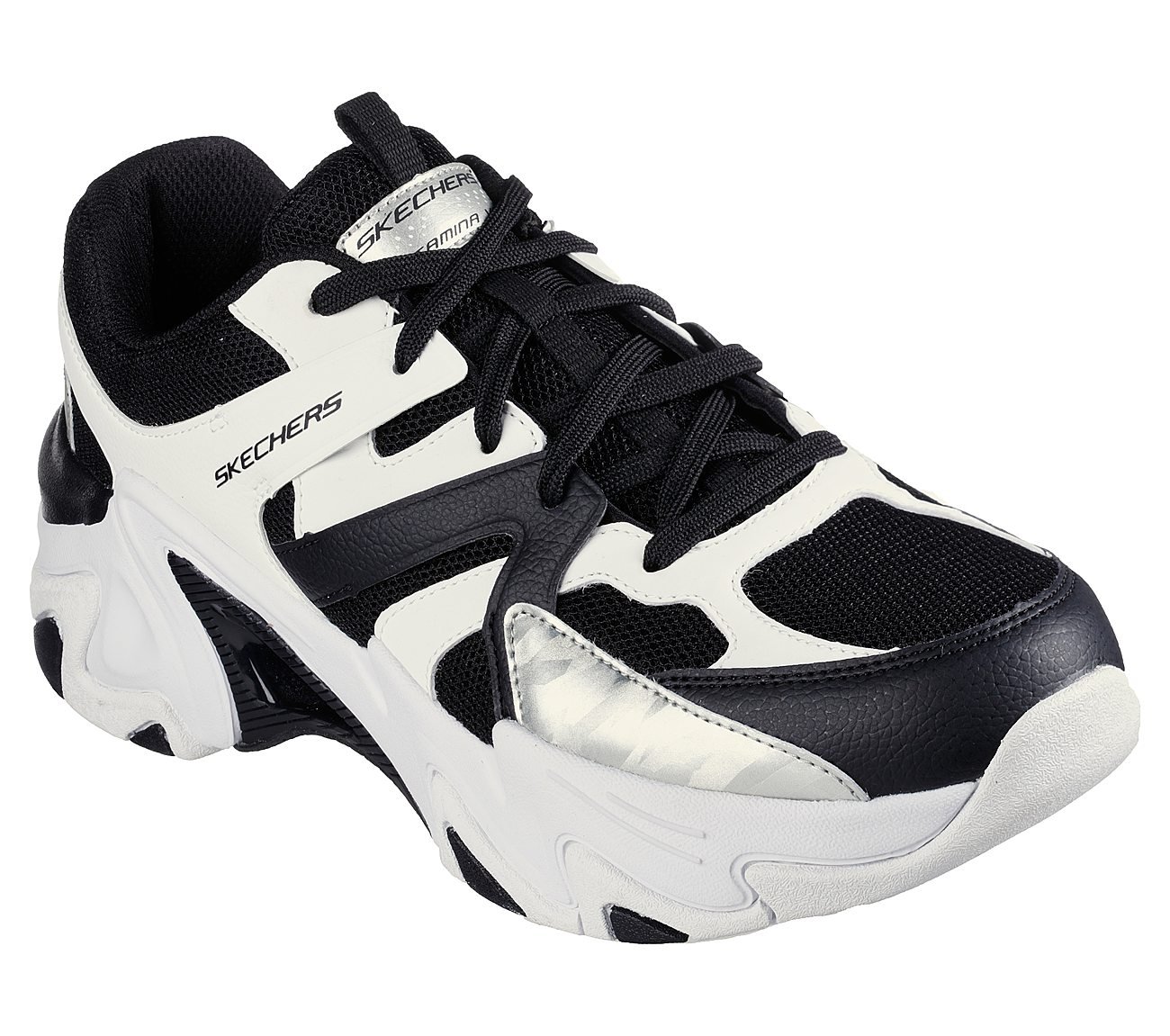 STAMINA V3, BLACK/WHITE Footwear Right View