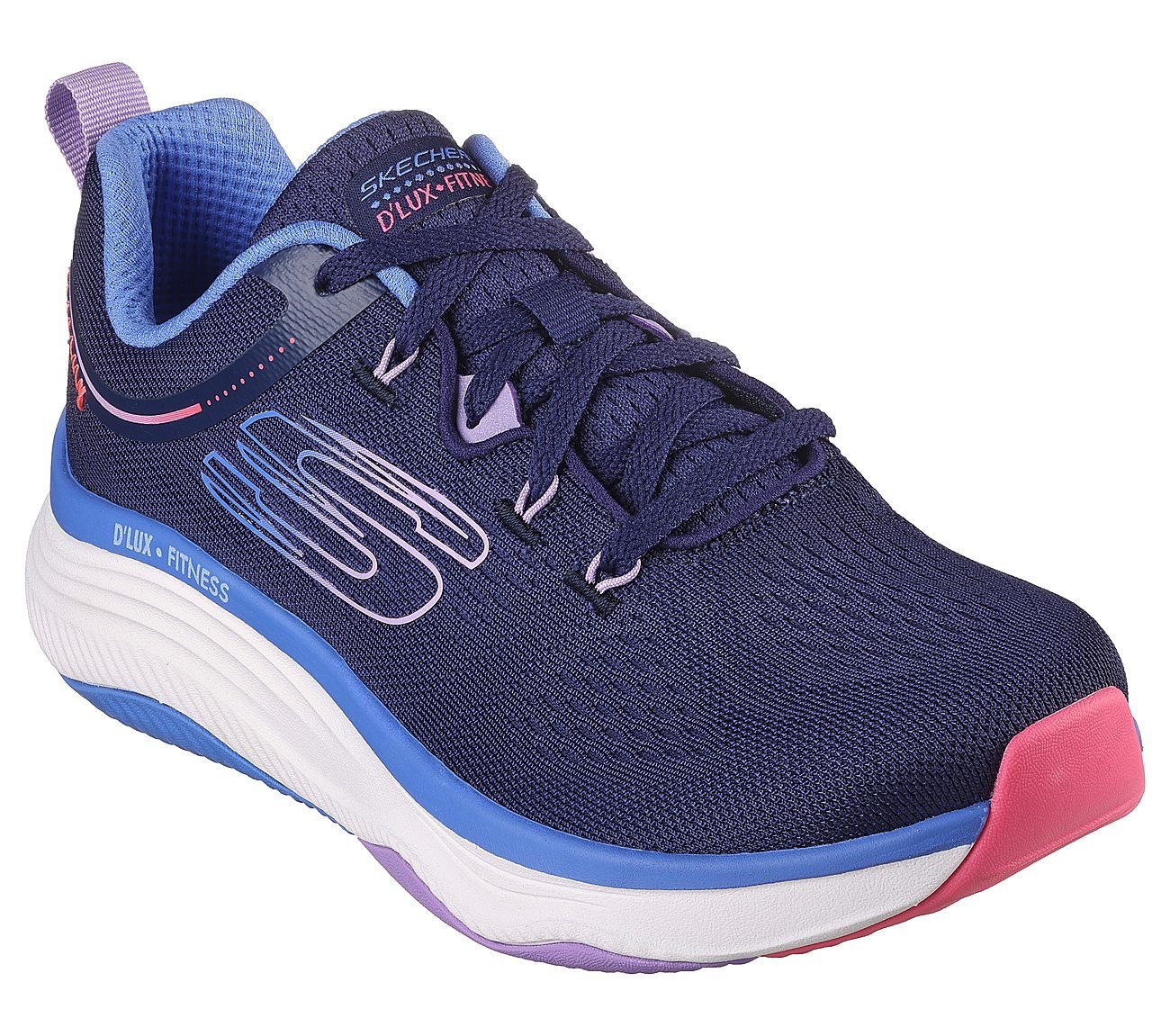 D'LUX FITNESS-NEW MOXIE, NAVY/MULTI Footwear Right View