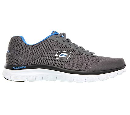 FLEX ADVANTAGE- COVERT ACTION, CHARCOAL/BLUE Footwear Right View