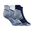 3 Pack of MENS 1/2 TERRY LOW CUT,  Accessories Top View