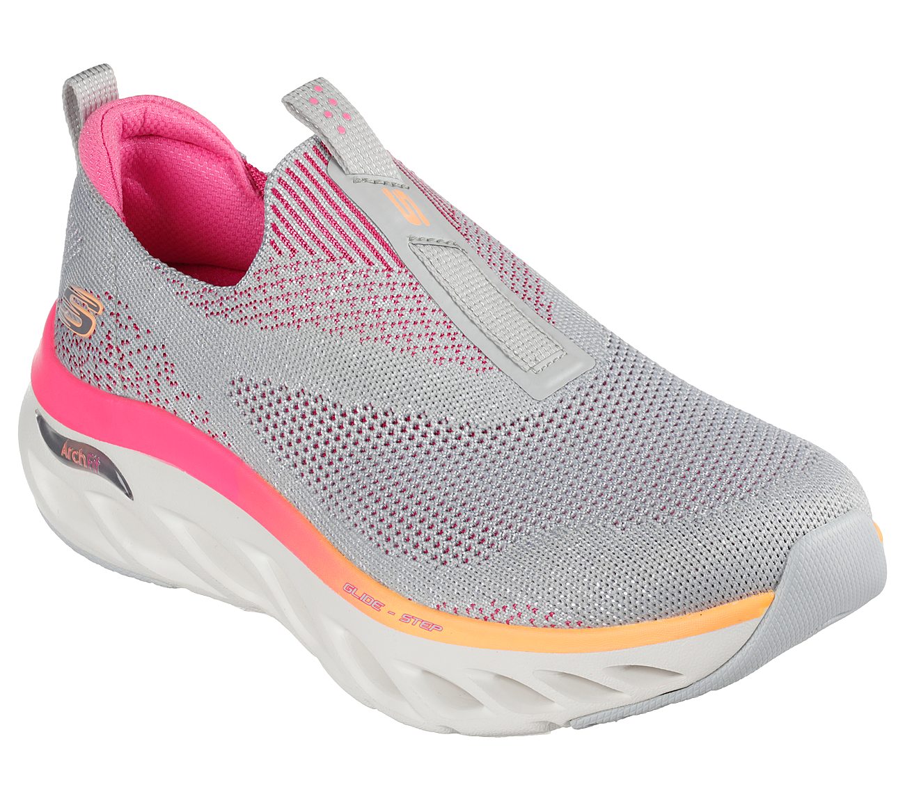 ARCH FIT GLIDE-STEP, GGREY/MULTI Footwear Lateral View
