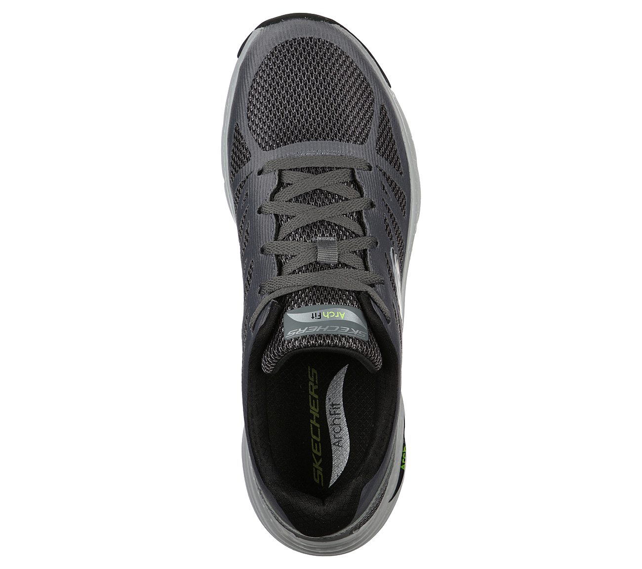 ARCH FIT - CHARGE BACK, CHARCOAL/BLACK Footwear Top View