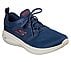 GO RUN FAST-INVIGORATE, NAVY/RED Footwear Lateral View