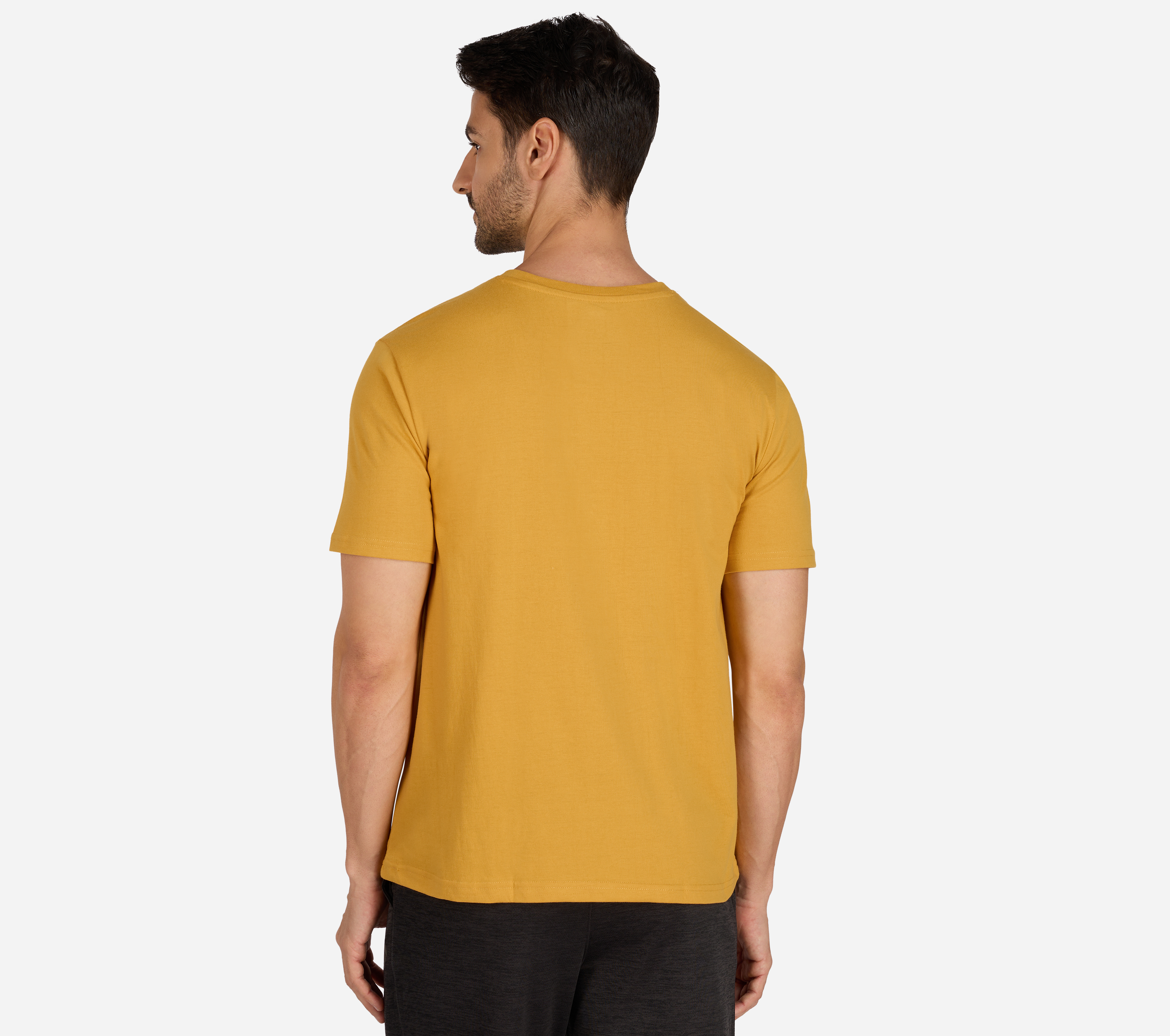 SS CREWNECK T-SHIRT-2PC PACK, WHITE YELLOW Apparel Left View
