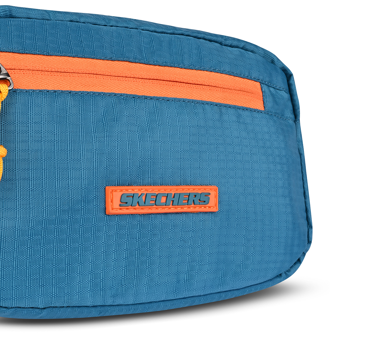 SKECHERS COLORBLOCK WAISTBAG, TURQ/ORG